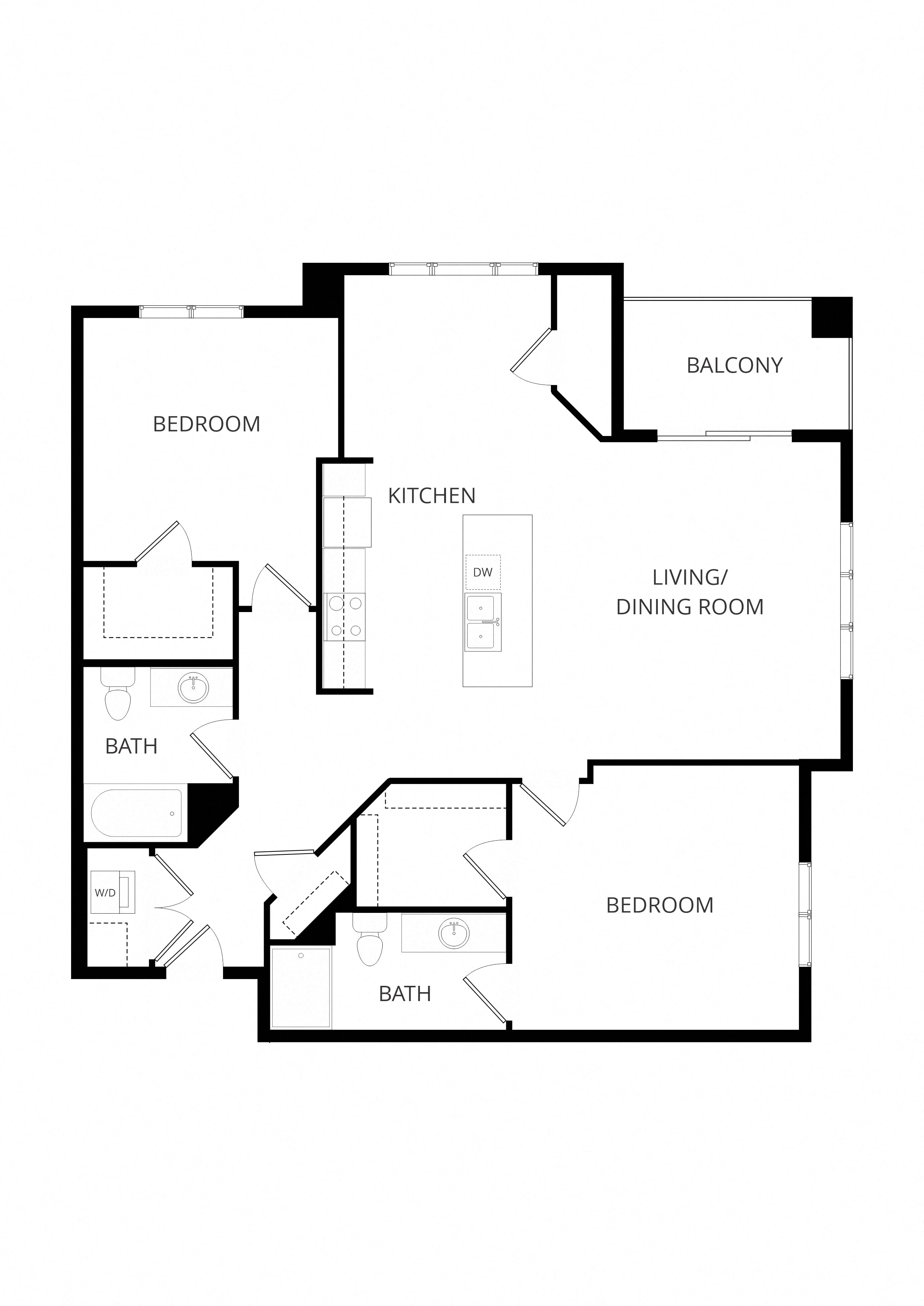 2x2 A floor plan